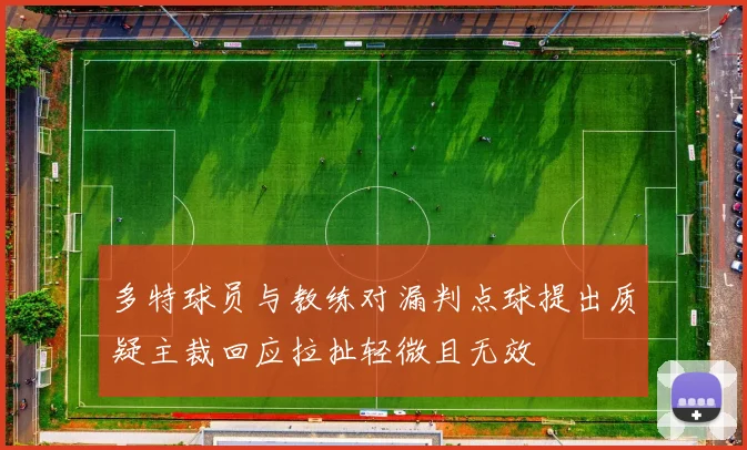 多特球员与教练对漏判点球提出质疑主裁回应拉扯轻微且无效